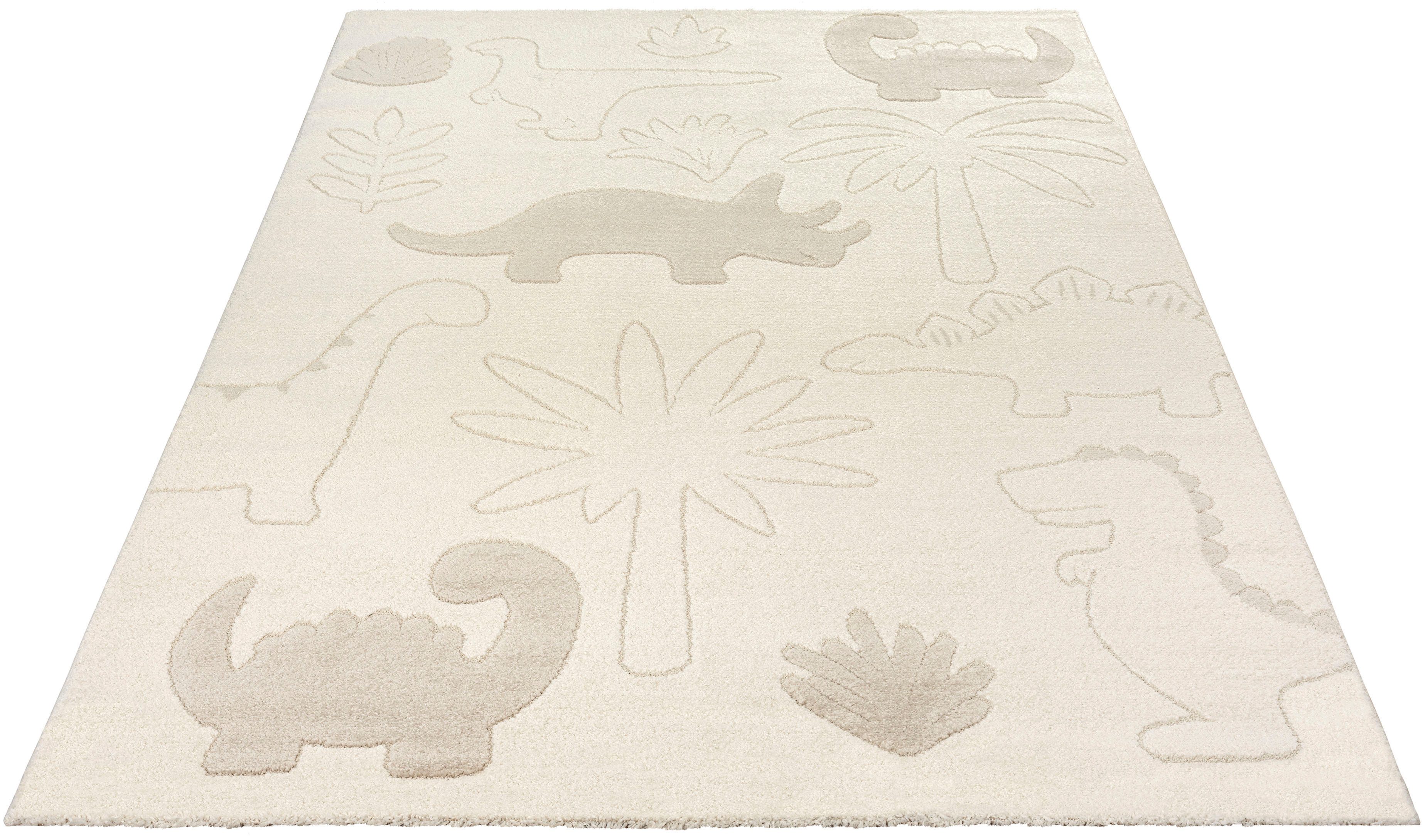 merinos Teppich Eclipse kids Dinos, rechteckig, Höhe: 14 mm, Teppich für Kinderzimmer, Kinderteppich, Spielteppich, Pflegeleicht