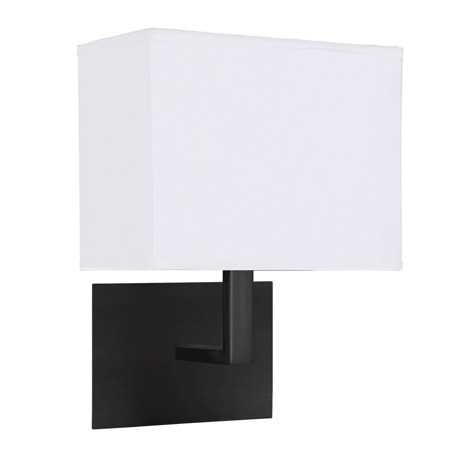 Licht-Erlebnisse Wandleuchte MARTIN, ohne Leuchtmittel, Schwarz Weiß Stoff Metall mit Schalter E27 Wohnzimmer Modern MARTIN