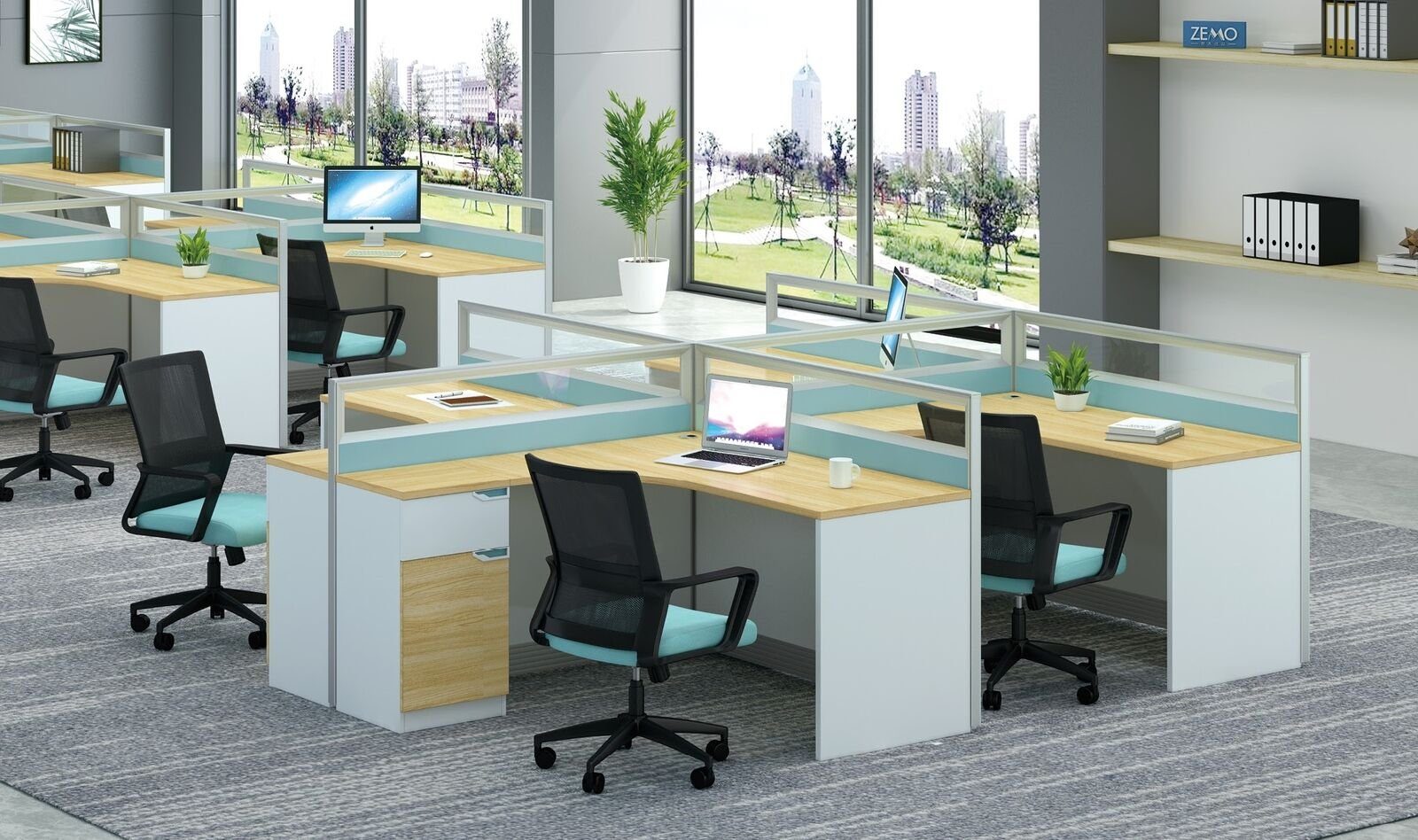 JVmoebel Schreibtisch, Bürotisch Schreibtisch Tisch Arbeitstisch Firma Möbel Counter