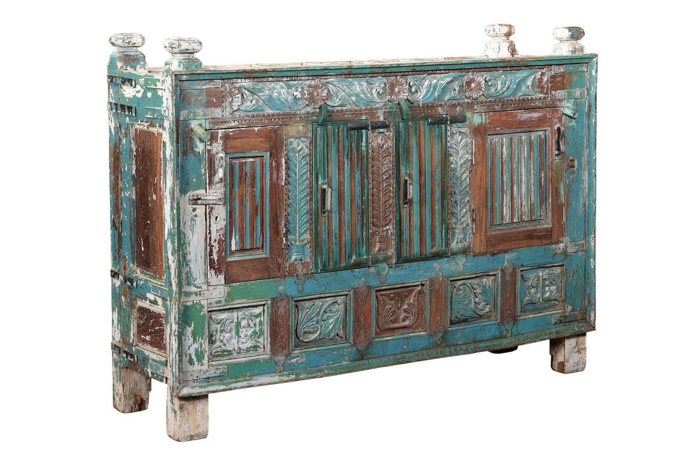 daslagerhaus living Sideboard Sideboard Vintage türkis