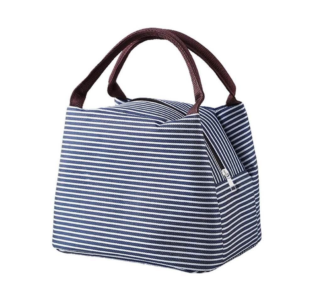 Agger Kühltasche Faltbar mit Folienfutter, Lunchbox Tasche, Lunchtasche Isoliert, Tragbar Lunchbag für Arbeit, Camping oder Reise Mittagessen