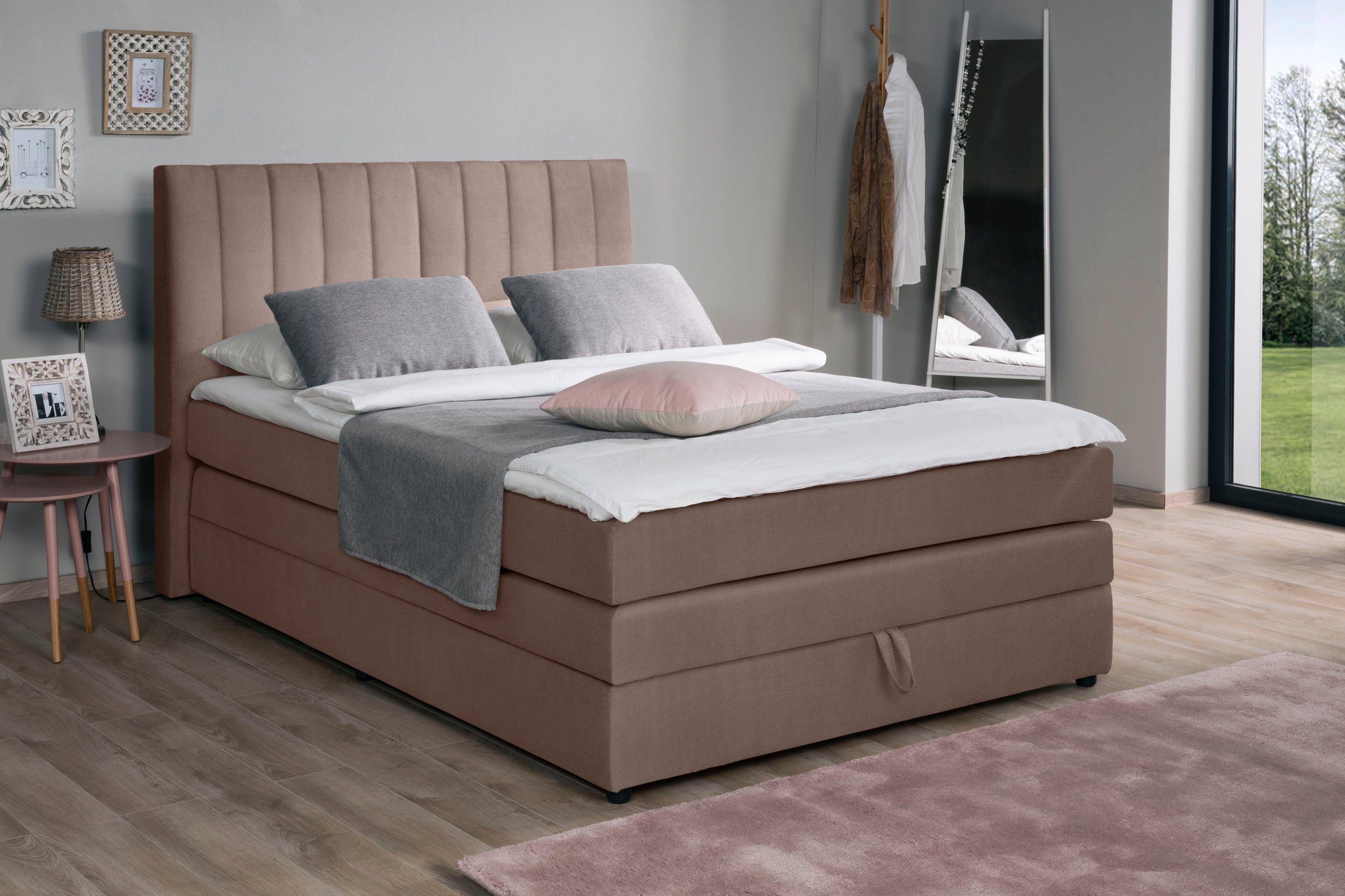 alina Boxspringbett Marvin, inklusive Bettkasten und günstig online kaufen