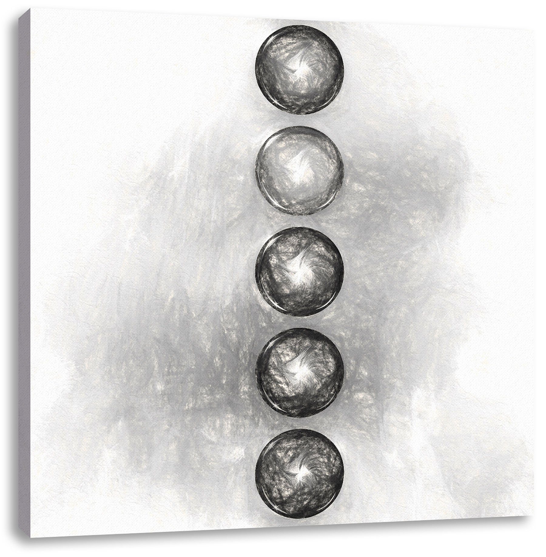 Pixxprint Leinwandbild Chakra des Körpers, Chakra des Körpers (1 St), Leinwandbild fertig bespannt, inkl. Zackenaufhänger