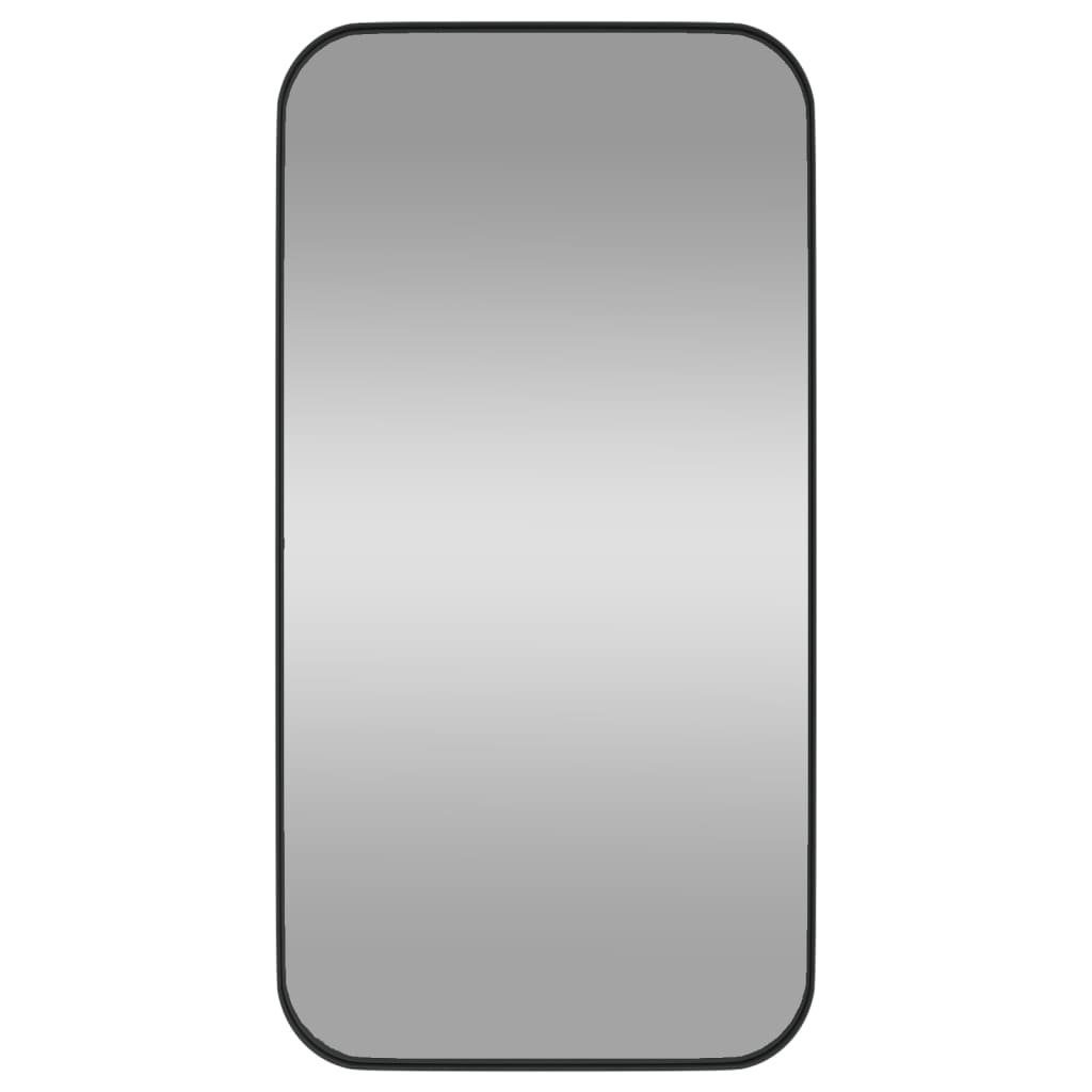 Wandspiegel vidaXL Schwarz Rechteckig Spiegel 30x60 | Schwarz Schwarz (1-St) cm