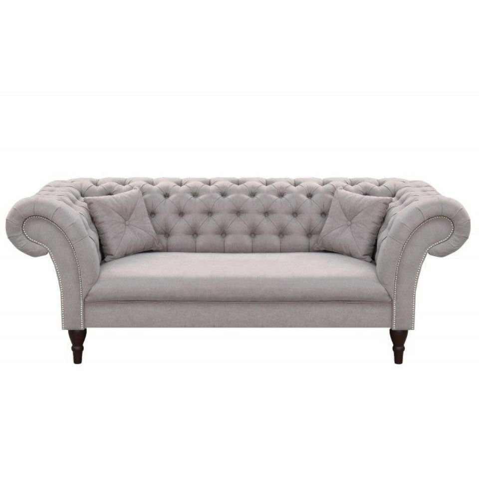 JVmoebel Sofa Chesterfield Design Couch Polster Textil Couchen 3er Sitz, Made in Europe