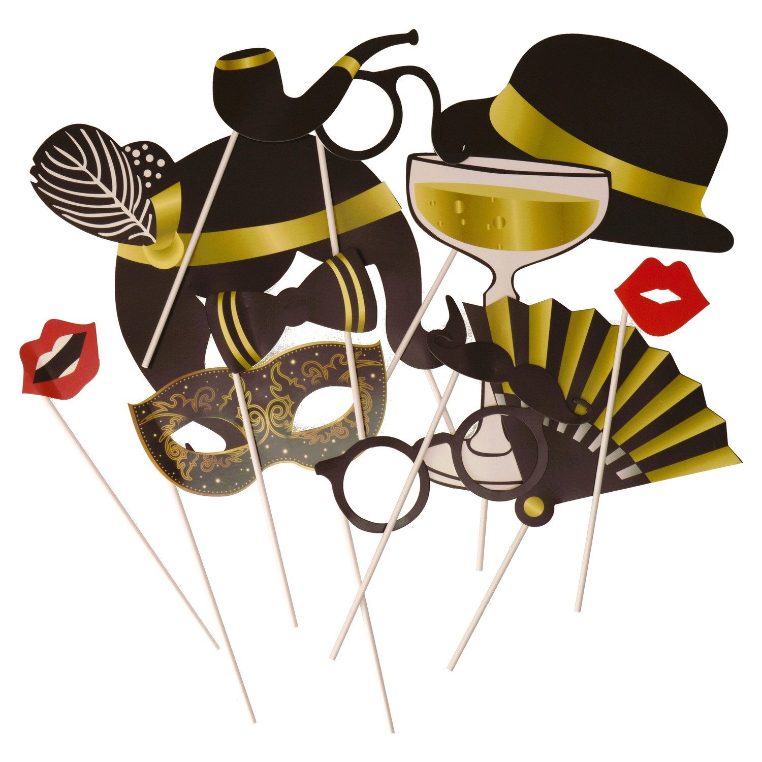 Out of the Blue Fotohalter Silvester Photo Booth im 12er Set günstig online kaufen