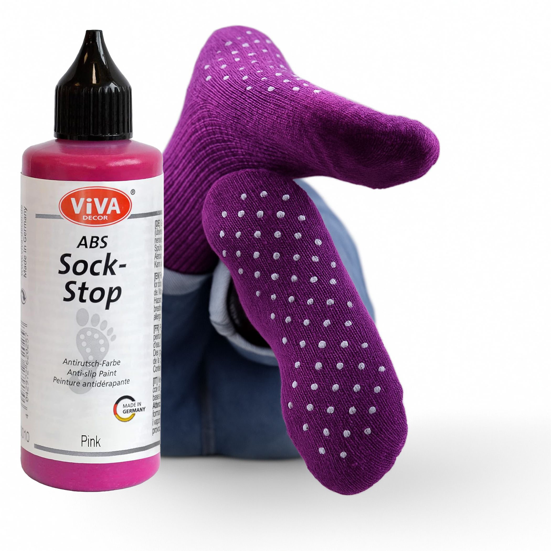 ABS-Socken ViVA DECOR ABS Sock-Stop 82ml, Pink