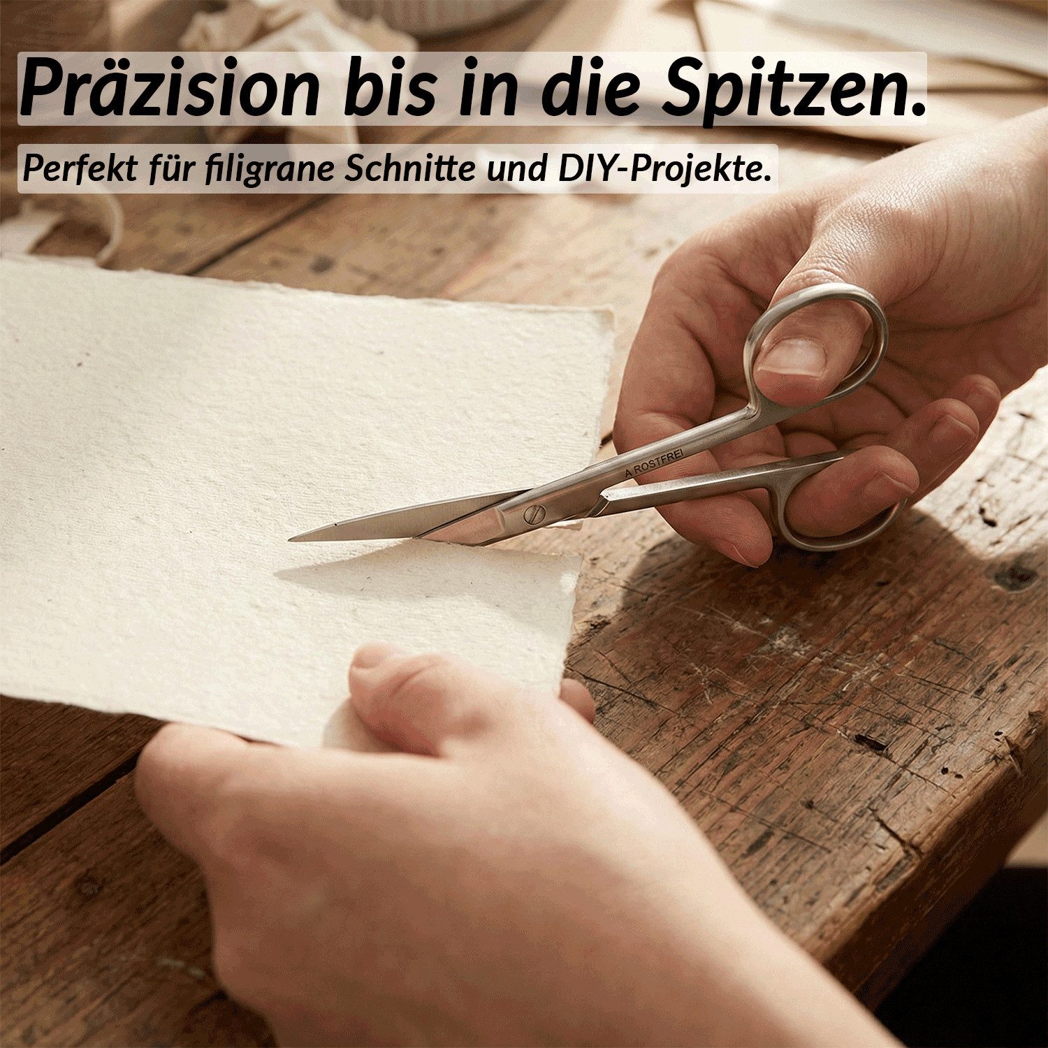 May Haushaltsschere Feine Schere Allzweckschere Kleine Schere mit gerader Schneide – Bild 5 von 5