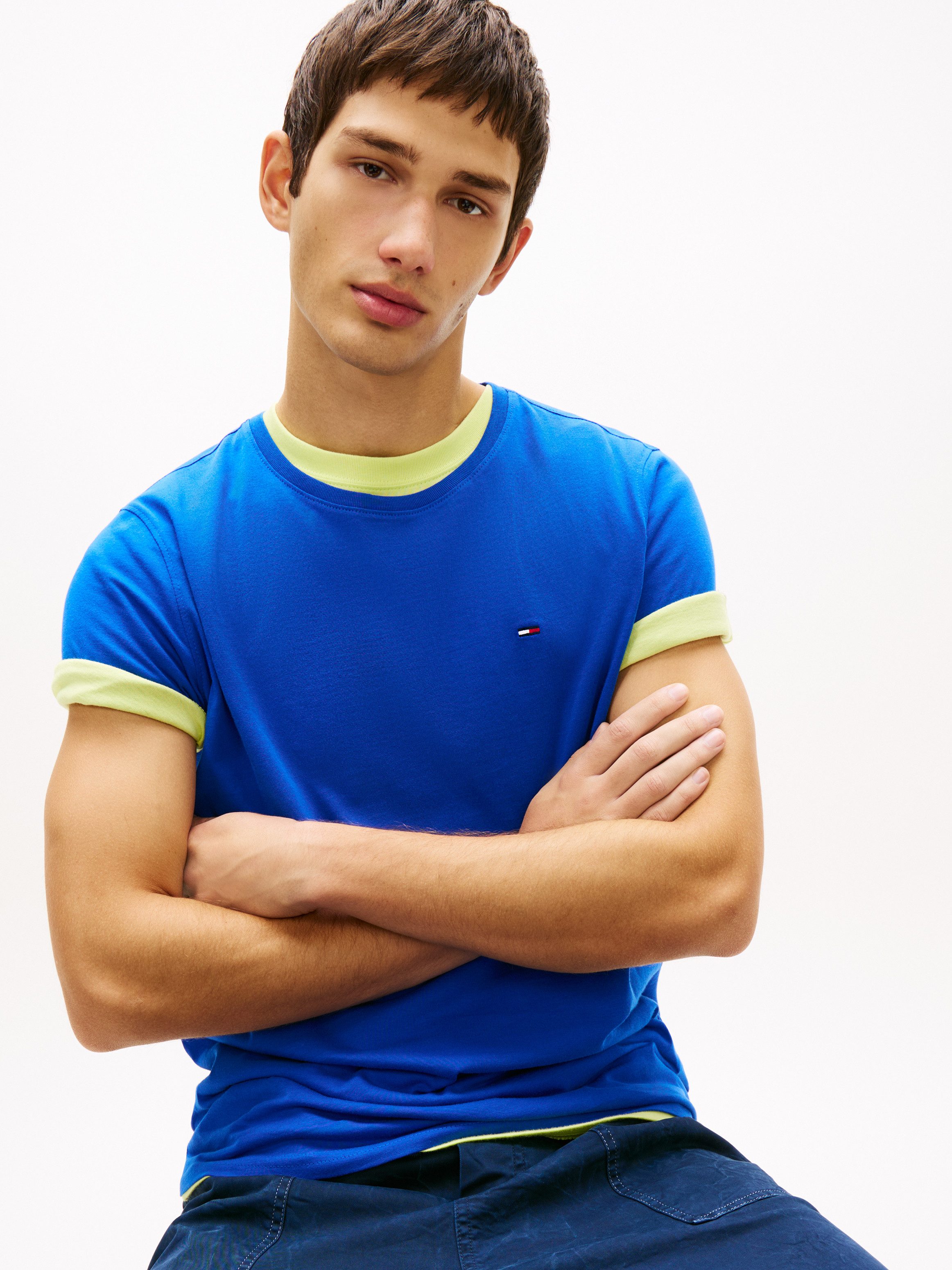 Tommy Jeans T-Shirt TJM ESSENTIAL SOLID TEE mit Rundhalsausschnitt und deze günstig online kaufen