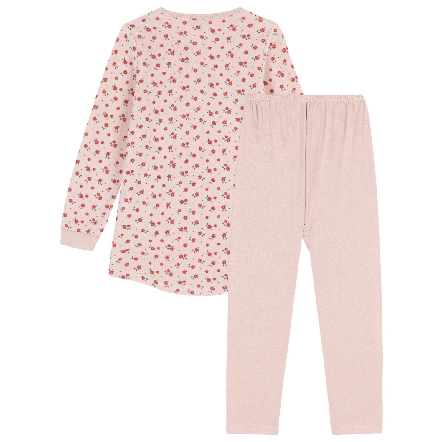 rosa Blumen Schlafanzug Petit Schlafanzug Petit Bateau Bateau