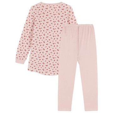 Petit Bateau Schlafanzug Petit Bateau Nicky Schlafanzug rosa Blumen
