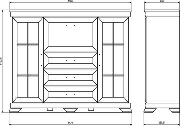 Home affaire Highboard Royal, Breite ca. 158 cm