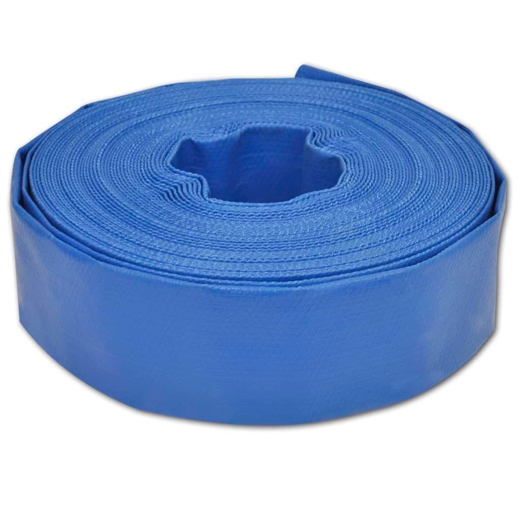 vidaXL Wischwasserschlauch Flachschlauch 100 m 2" PVC