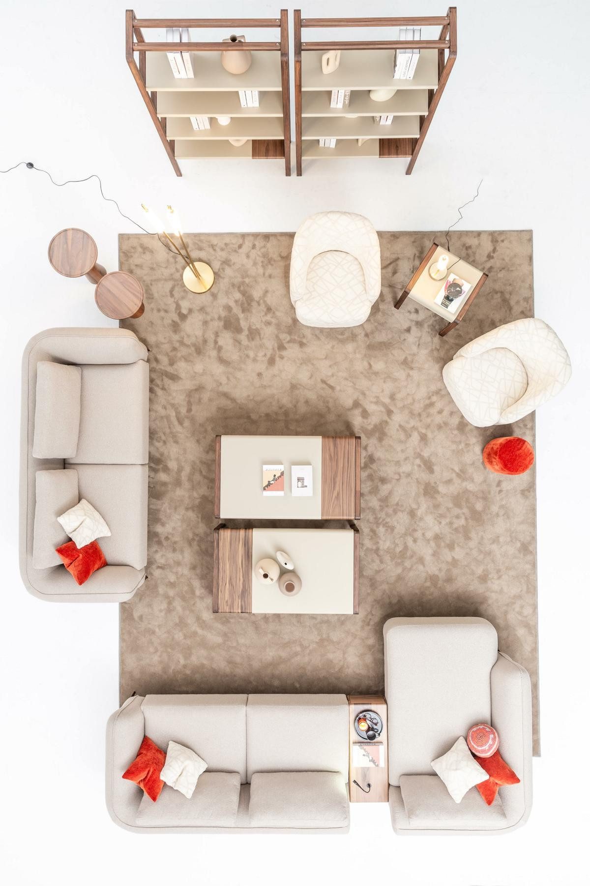 Xlmoebel Polstergarnitur Moderne L-Form Sofagarnitur in Grau mit hohem Sitzkomfort, (Set 4 tlg. (Sofagarnitur L Form + 3 + 1 + 1 Sitzer), Hergestellt in Europa