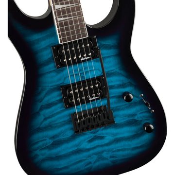 Jackson E-Gitarre, JS Series JS20 DKQ 2PT Transparent Blue Burst - E-Gitarre