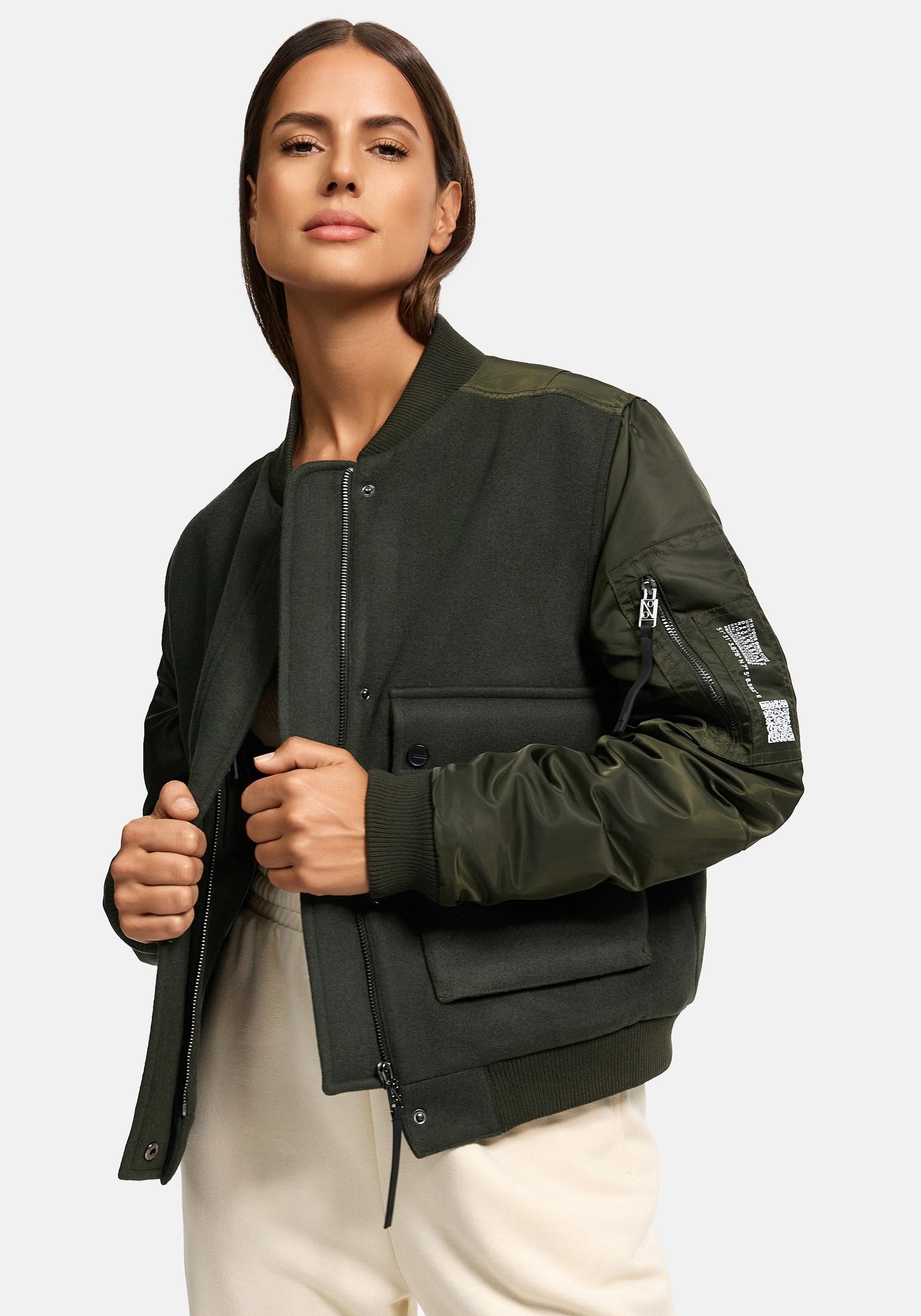 Navahoo Bomberjacke Willstehaben 14 angesagte Collegejacke mit Ärmeltasche