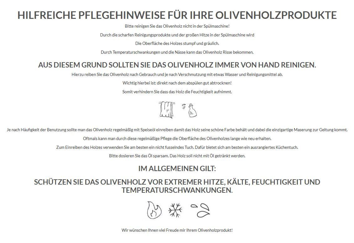 Servierbrett dasOlivenholzbrett 2er Genusspalette aus Set Olivenholz, (1-St) Olivenholz,