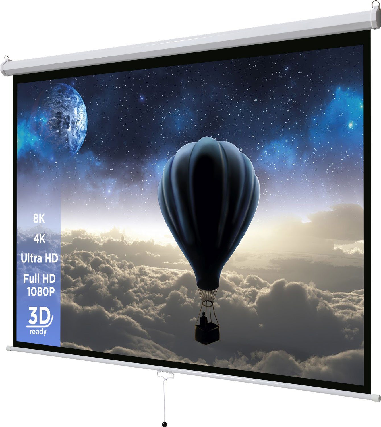 Celexon basic line Rolloleinwand (schwarze Rückseite)