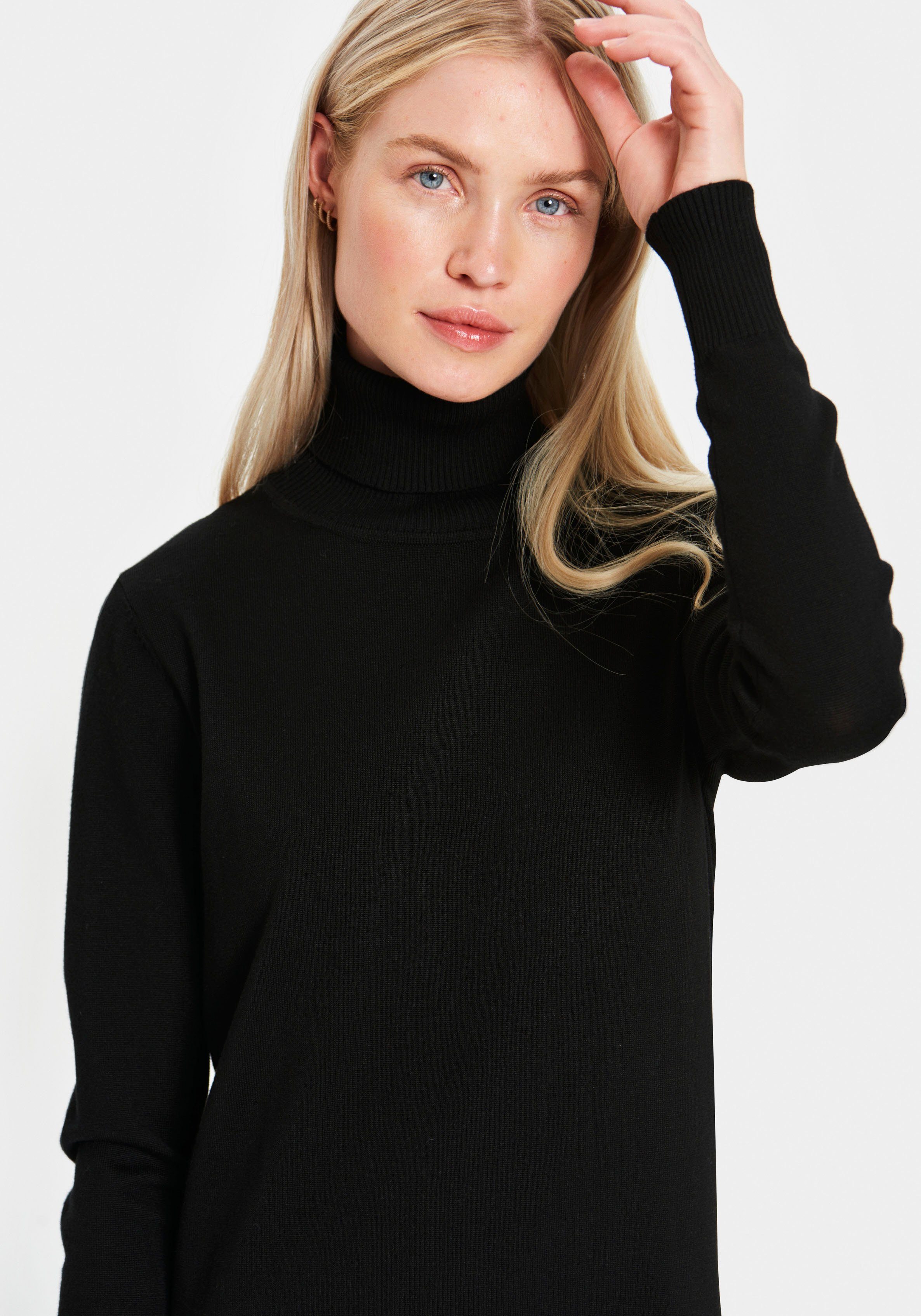 Saint Tropez Strickkleid MilaSZ Roll Neck Long Dress Viskosemischung, Casual fit