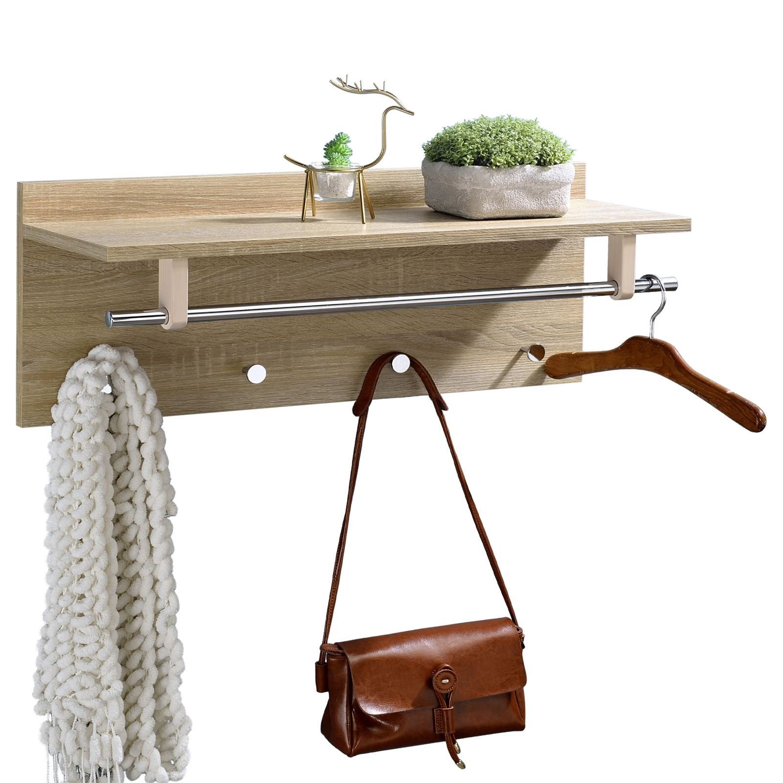 IDIMEX Garderobenhalter ULF, Wandgarderobe mit Kleiderhaken und Hutablage, günstig online kaufen