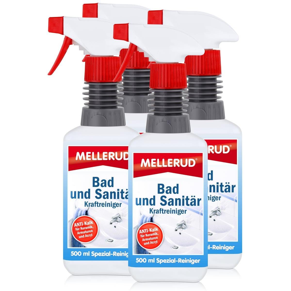 Mellerud 4x Mellerud Sanitär Reiniger 500 ml Spezialwaschmittel