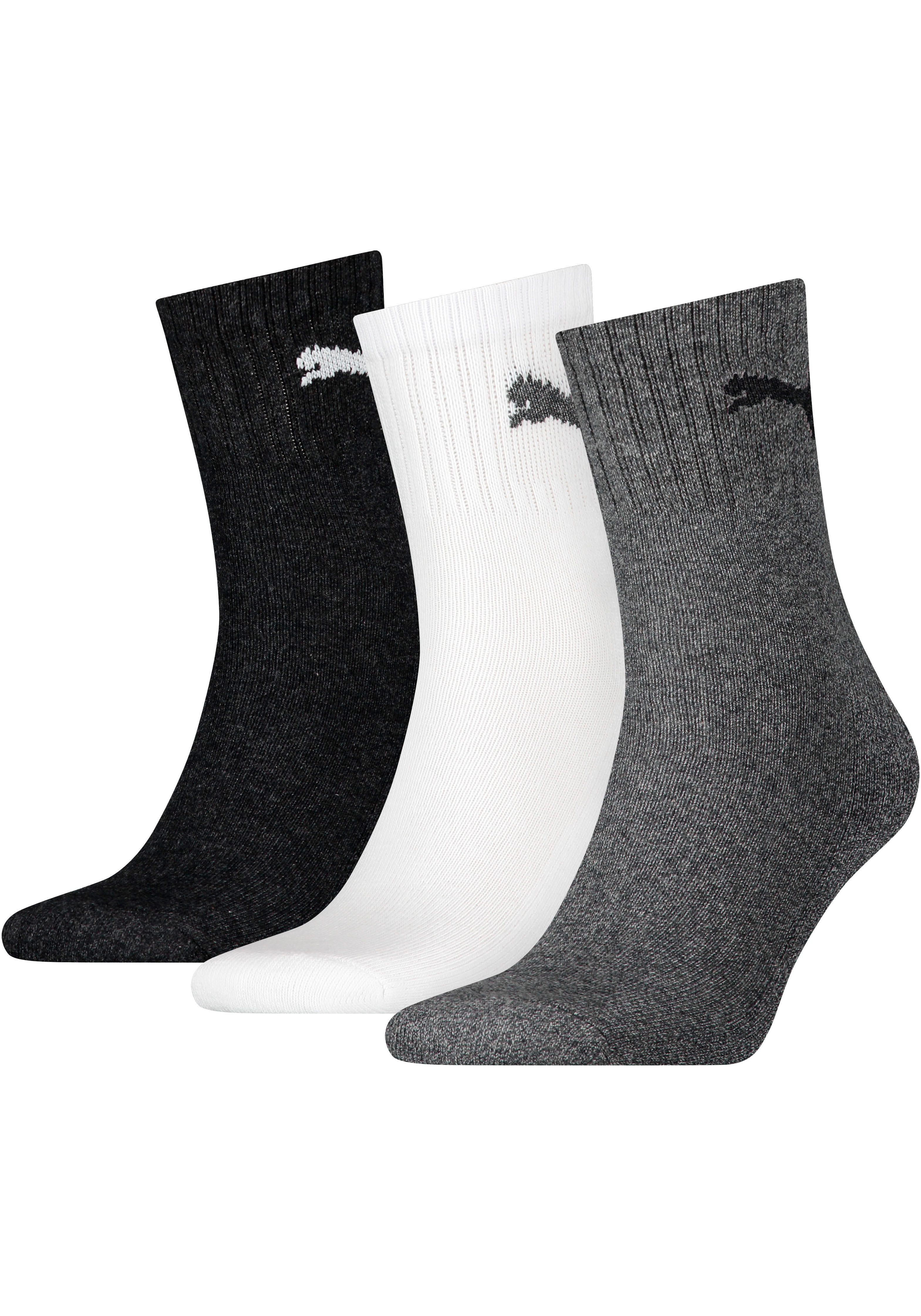 PUMA Sportsocken short crew (3-Paar) gepolsterte Frottee-Sohle, atmungsakti günstig online kaufen