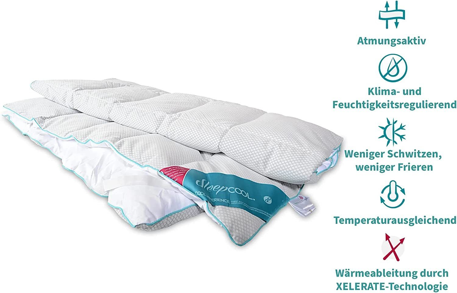 Matratzenauflage Matratzentopper, Temperaturregulierend, atmungsaktiv, wasc günstig online kaufen