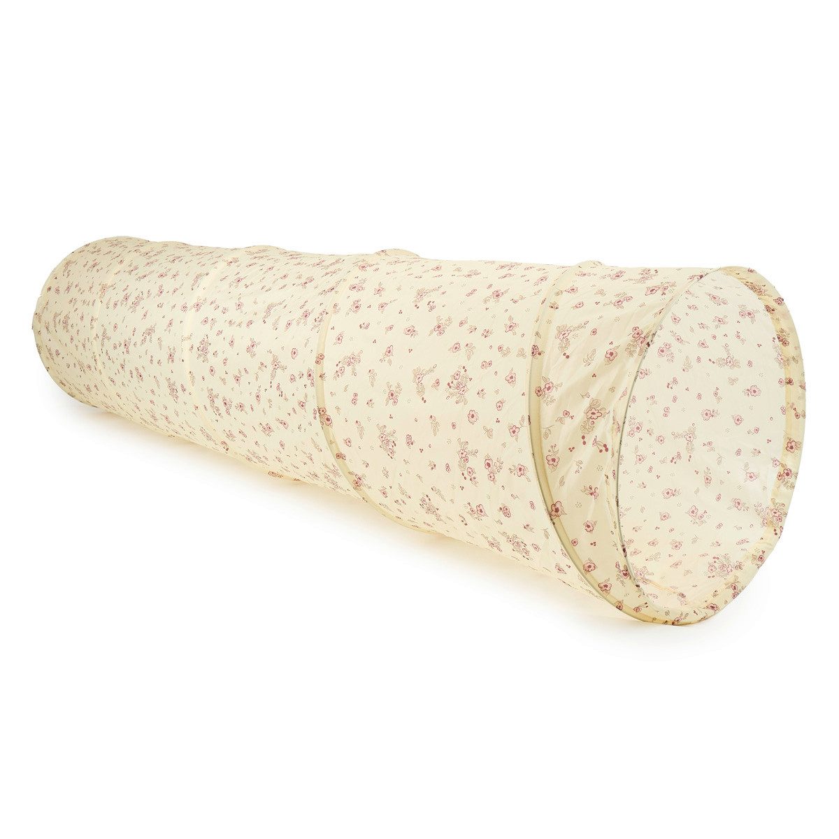 BIECO Spieltunnel Pop Up Spieltunnel Vintage Flowers Krabbeltunnel ab 1 Jahr