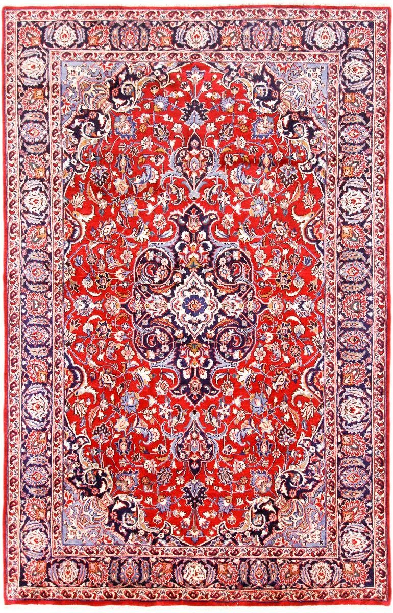Orientteppich Mashhad 189x298 Handgeknüpfter Orientteppich / Perserteppich, Nain Trading, rechteckig, Höhe: 12 mm