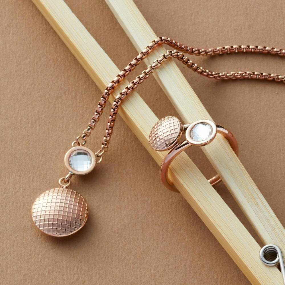 LEONARDO Edelstahlkette Delicato goldfar...