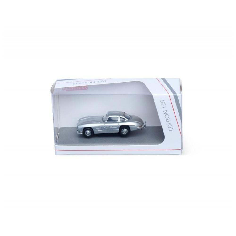 Schuco Modellbausatz M-B 300 SL Flügeltürer Silber / 1:87, Maßstab 1:87