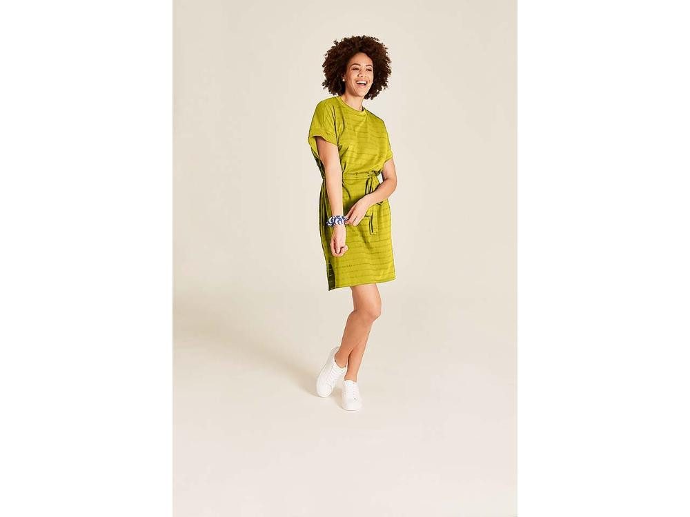 Tranquillo Jerseykleid tranquillo Bio-Damen-Mini-Kleid aus Ajour-Jersey m