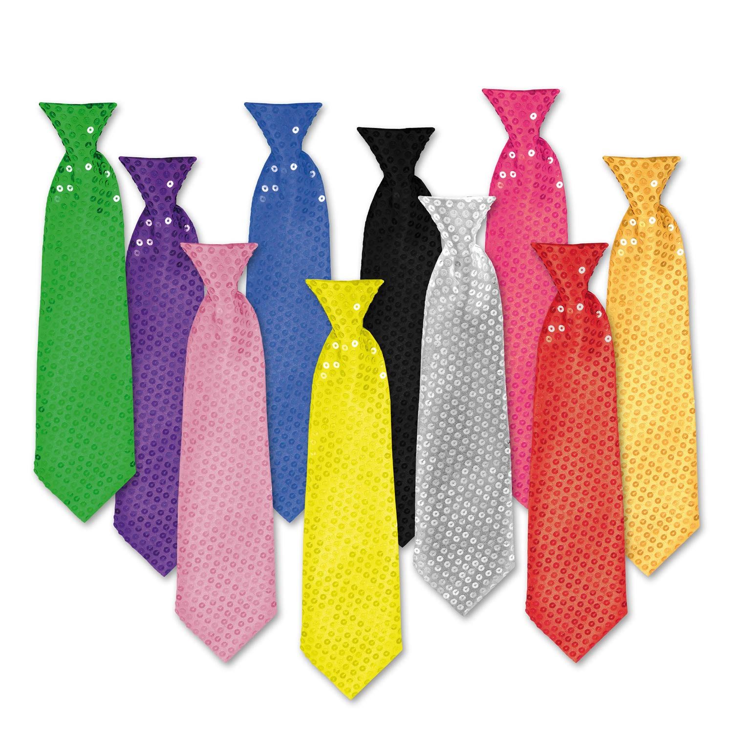 Party Factory Kostüm Pailletten-Krawatte glitzernd mit Pailletten verziert günstig online kaufen