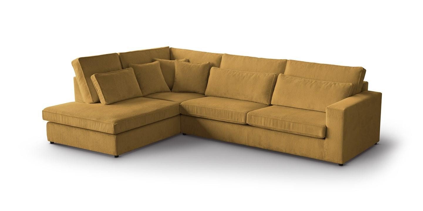 Beautysofa Ecksofa mit dekorativen Kissen PARMA, günstig online kaufen