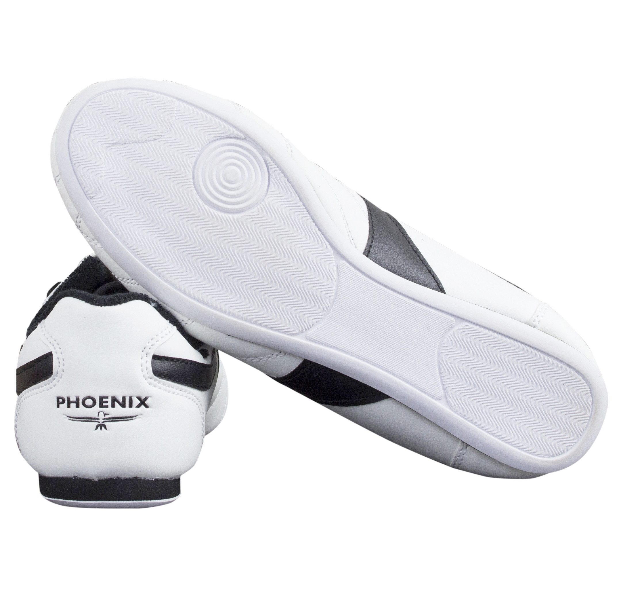 BAY-Sports Budo Max Kampfsportschuhe weiß Slipper Karate Taekwondo Sneaker Sneaker (Paar) mit Schürung, Budoschuhe, Leichte Sportschuhe