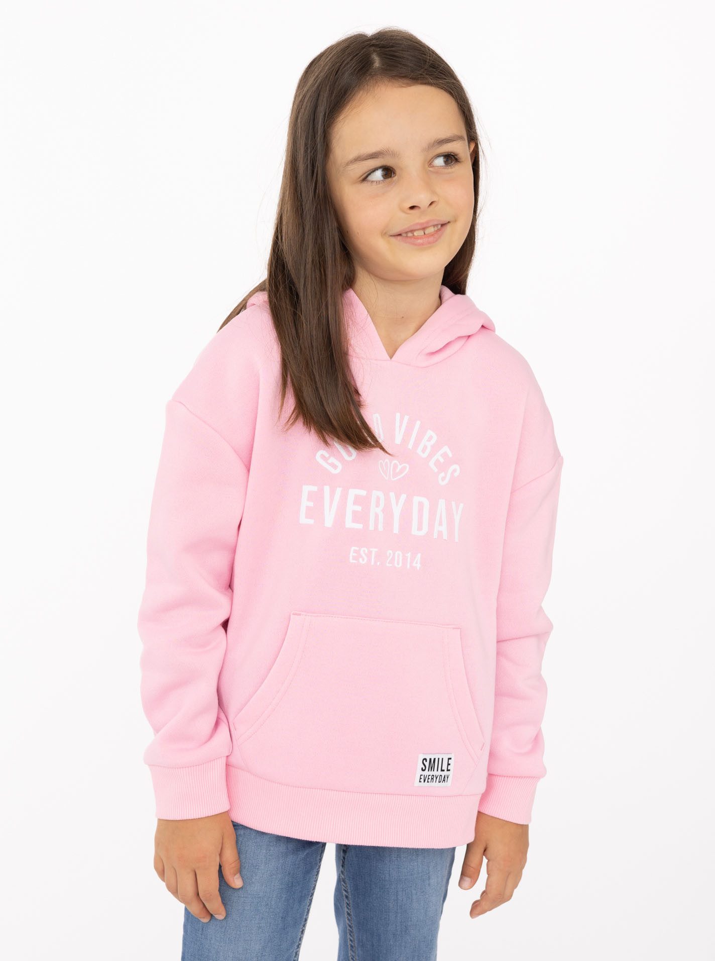 Zwillingsherz Hoodie "Everyday" Mini-Me,mit Stickerei und positiver Botschaft