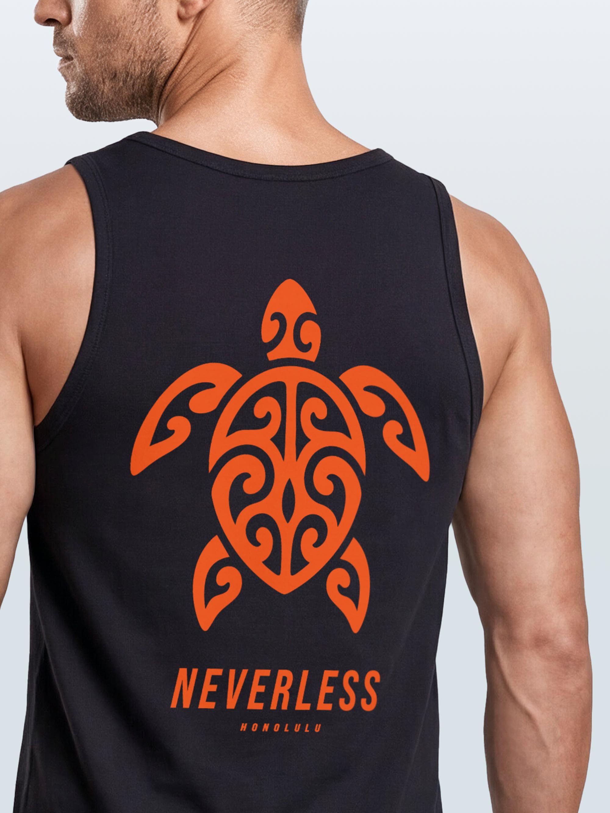 Neverless Tanktop Tanktop Herren mit Grafik-Print - Honolulu Turtel - Trägershirt mit Print