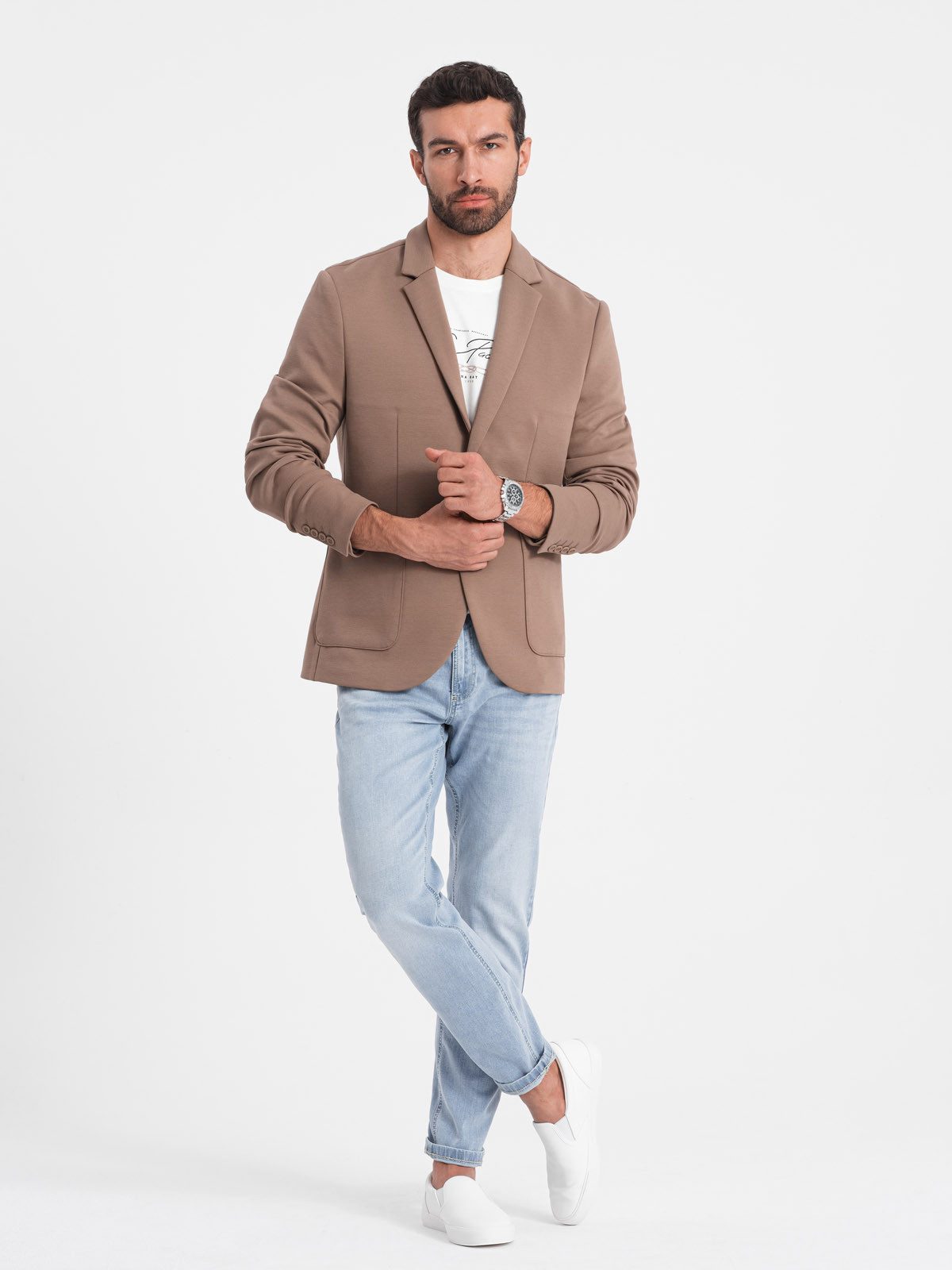OMBRE Anzugsakko Herrenjacke mit Taschen – Bild 4 von 5