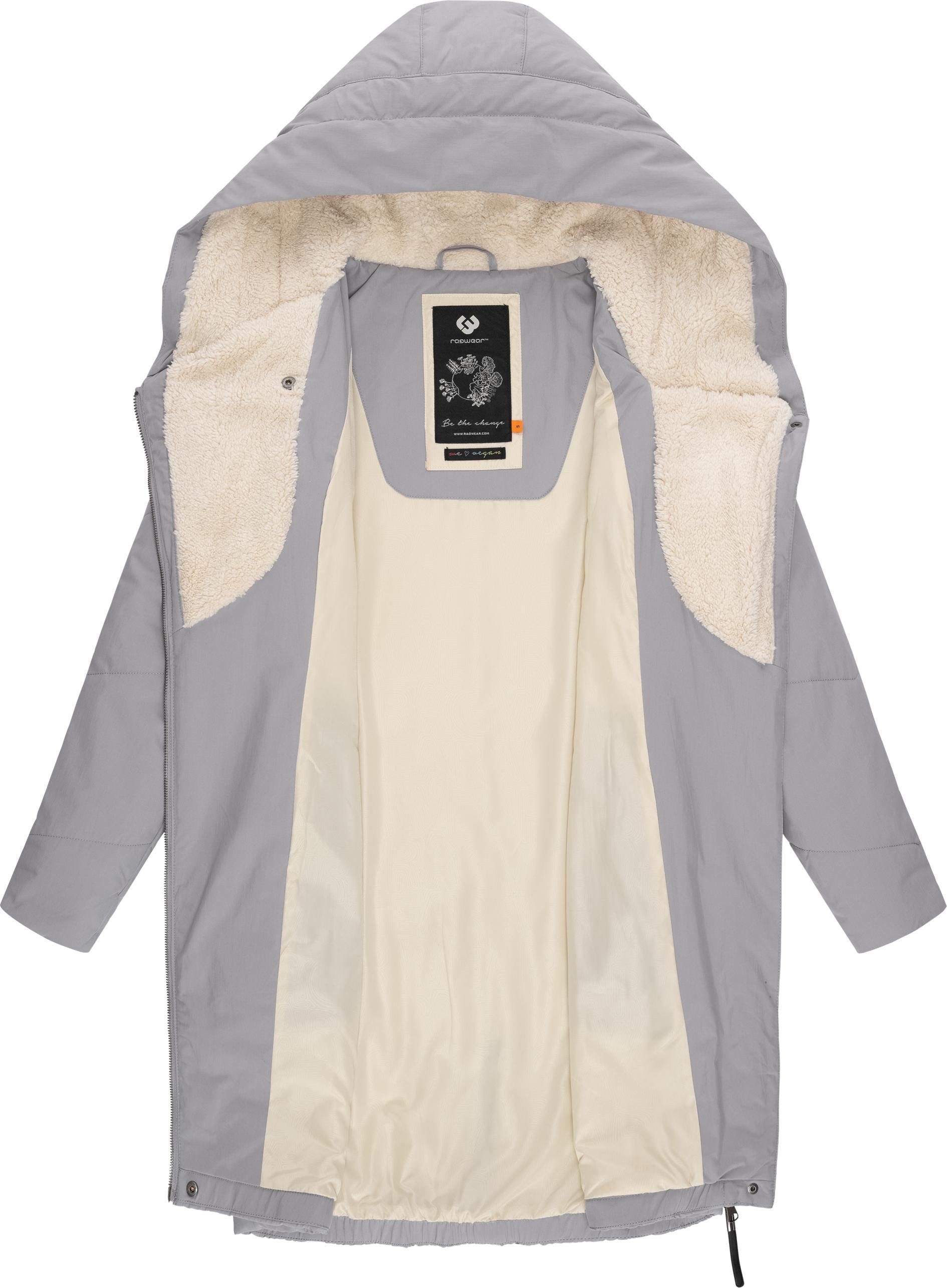 Ragwear Wintermantel Gordon Long gesteppter Winterparka mit asymmetrischem Kragen – Bild 5 von 5
