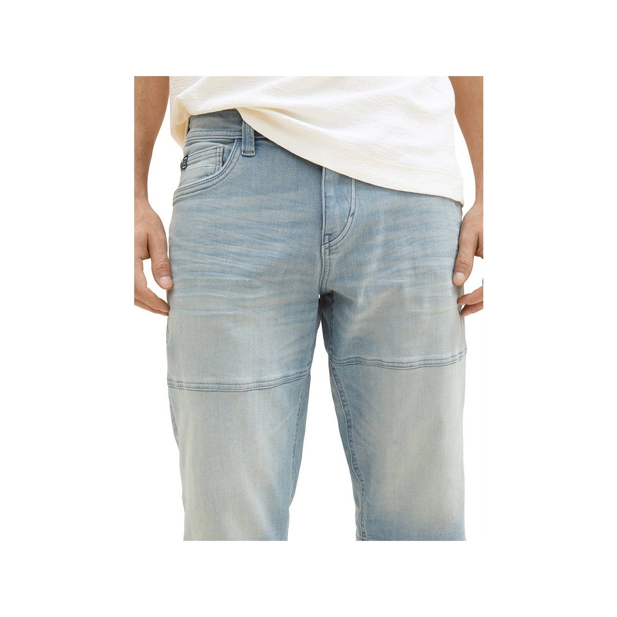 Cargoshorts (1-tlg., uni regular Angabe) stone light TAILOR denim blue keine grey TOM