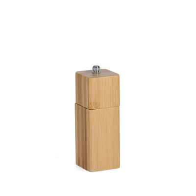 Zeller Present Salzmühle Salz- oder Pfeffermühle Holz eckig 14,7 cm, (1 Stück), Zeller Present Salz- oder Pfeffermühle Holz eckig 14,7 cm