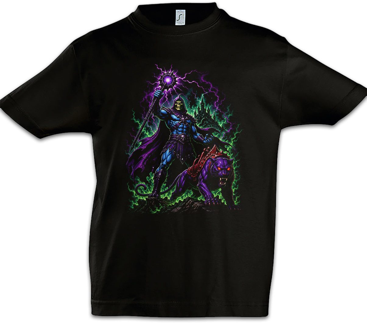 Print-Shirt Skeletor Panthor Kinder T-Shirt 80´s Masters Eighties Of Hordak The