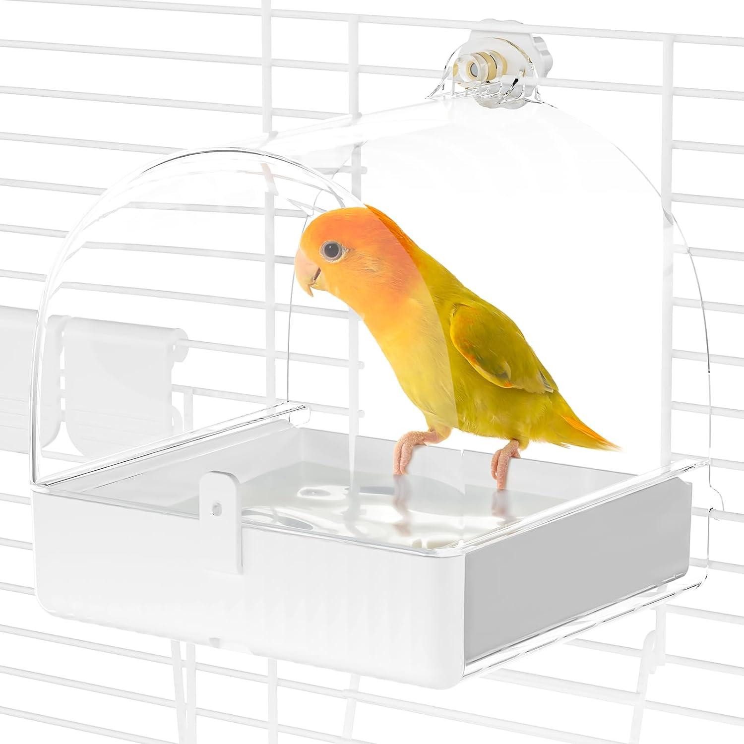 LuxusKollektion Vogelkäfig Vogelbad Multifunktions-Hängender 3-in-1 Badehau günstig online kaufen