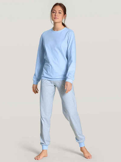 CALIDA Pyjama Bündchen-Pyjama (2 tlg)