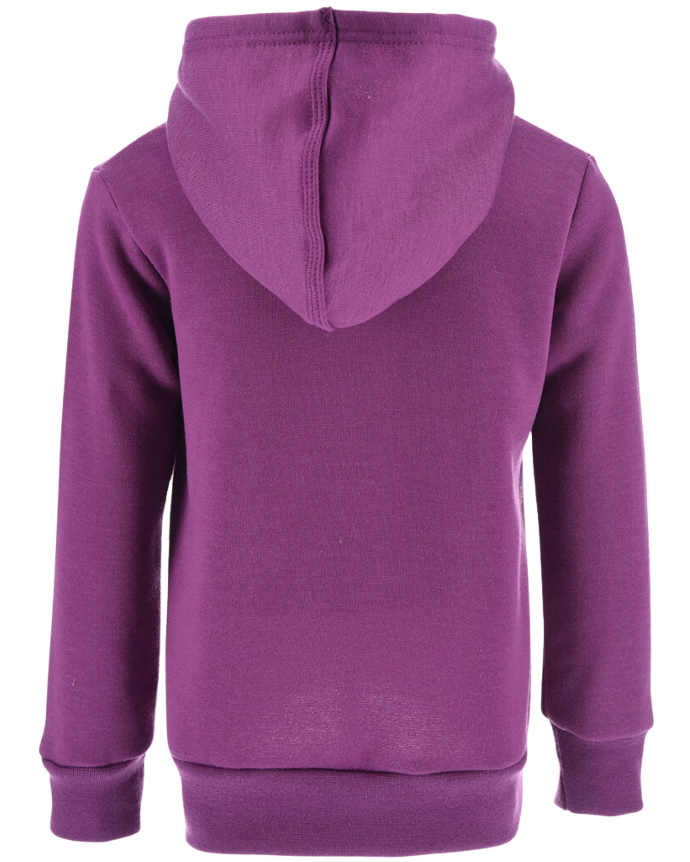 Peppa Gr. Peppa - 98 Pig cm Dunkellila Hoodie 116 Kapuzenpullover Wutz Mädchen