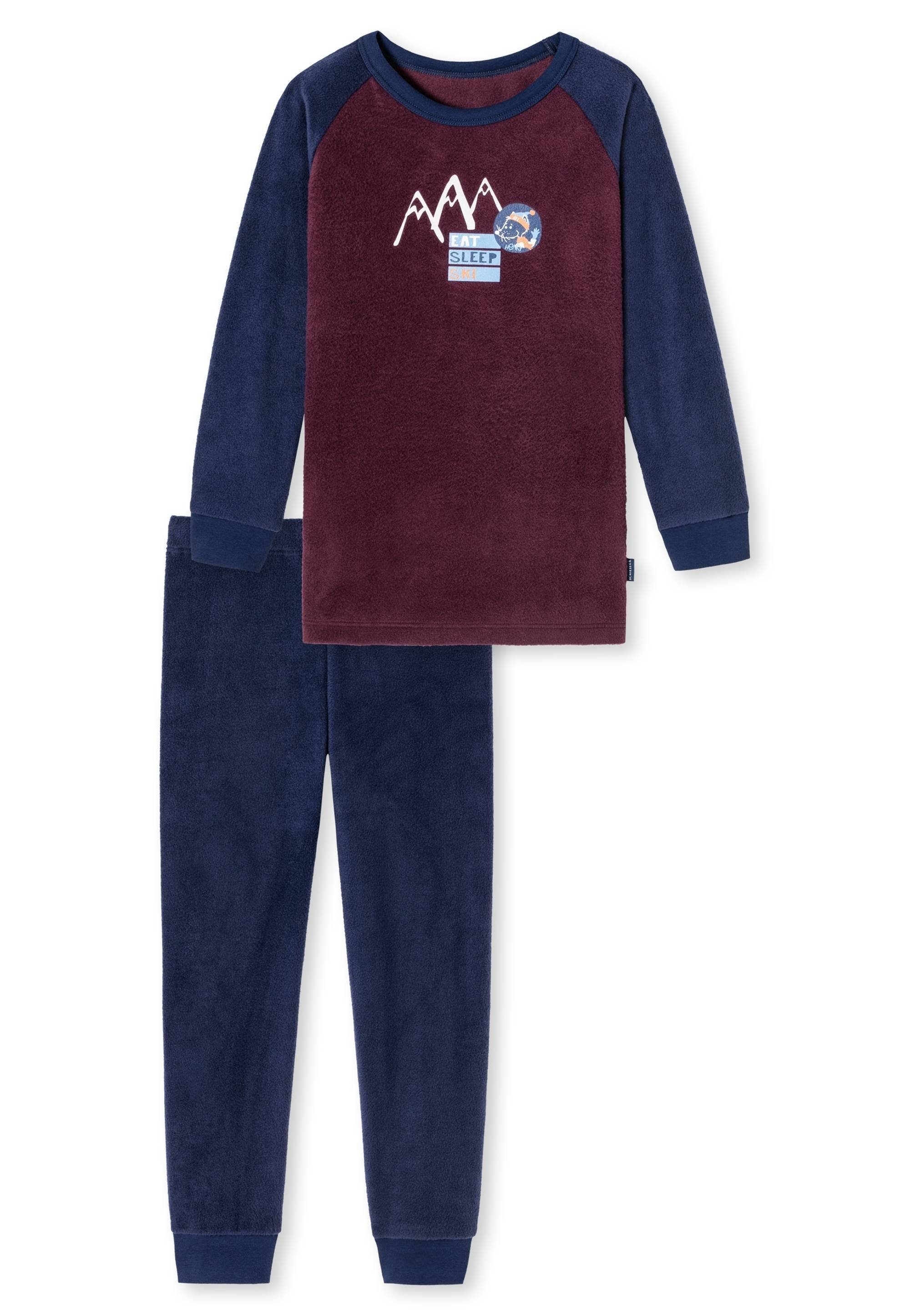 Schiesser Pyjama Jungen Schlafanzug - Pyjama, Polyester, Bündchen