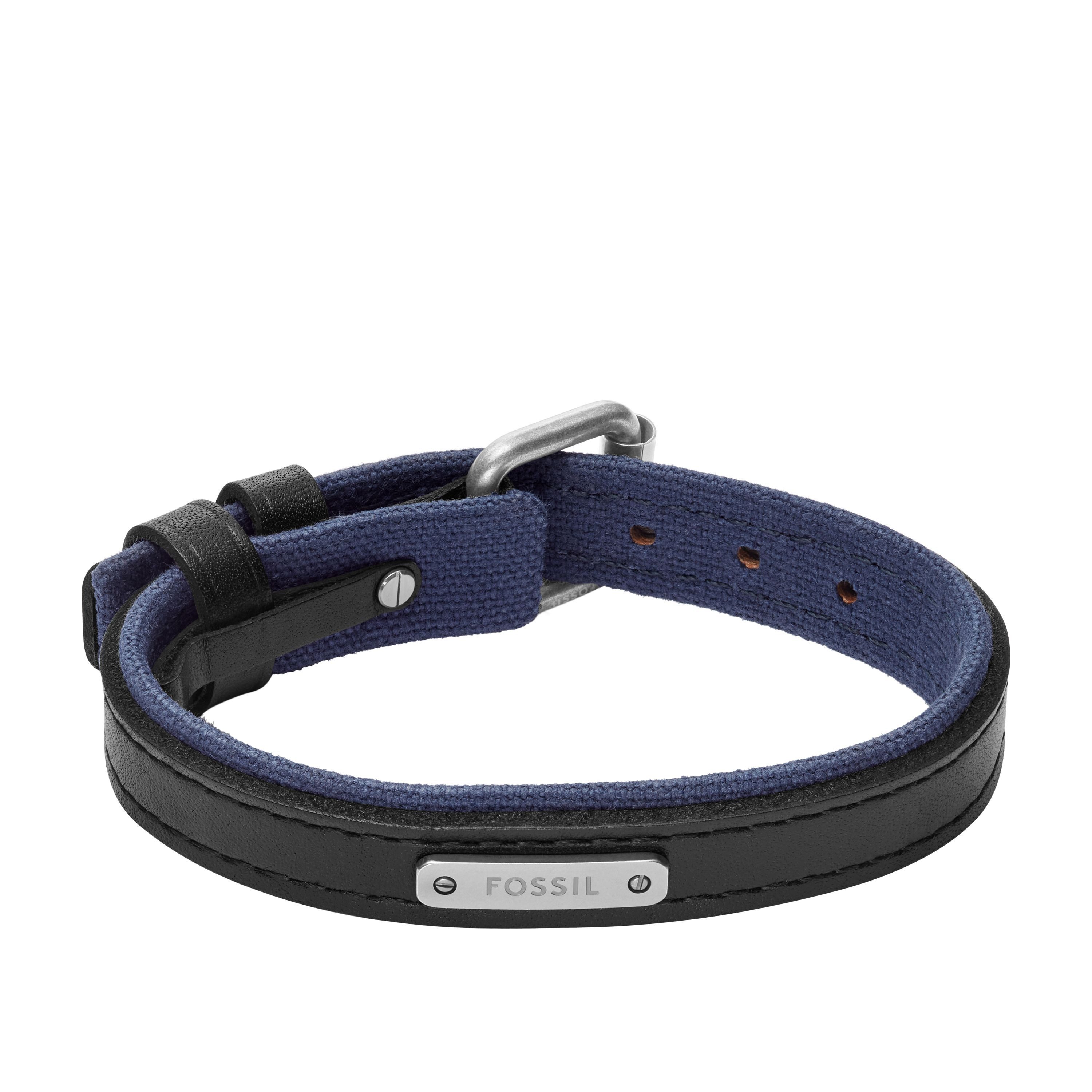 Fossil Armband Schmuck Geschenk Metall, Leder, Textil EVERETT