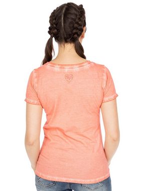 MarJo Trachtenshirt T-Shirt UNA peach