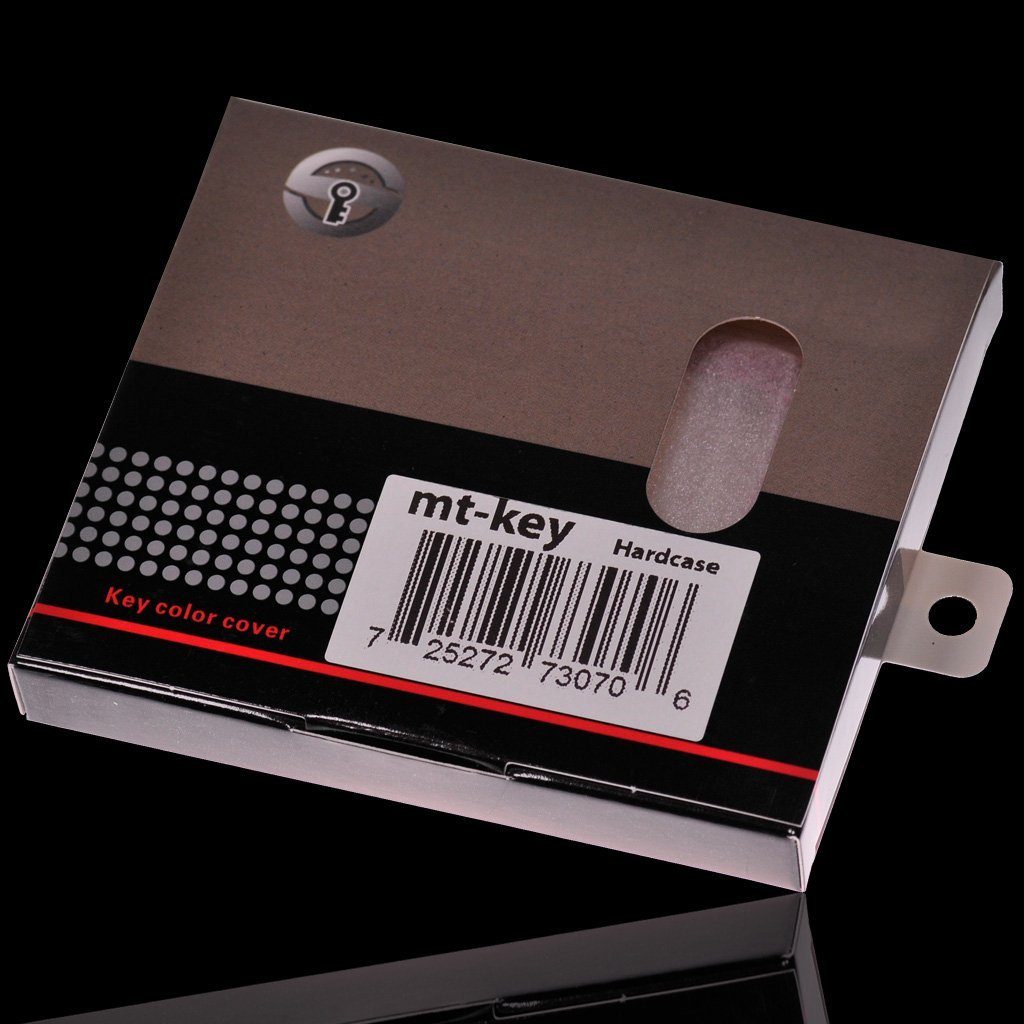 mt-key Schlüsseltasche Autoschlüssel Hardcover Schutzhülle Metallic Grau,  für Audi A1 8X S1 A3 8P S3 A6 4F S6 Q7 Klappschlüssel