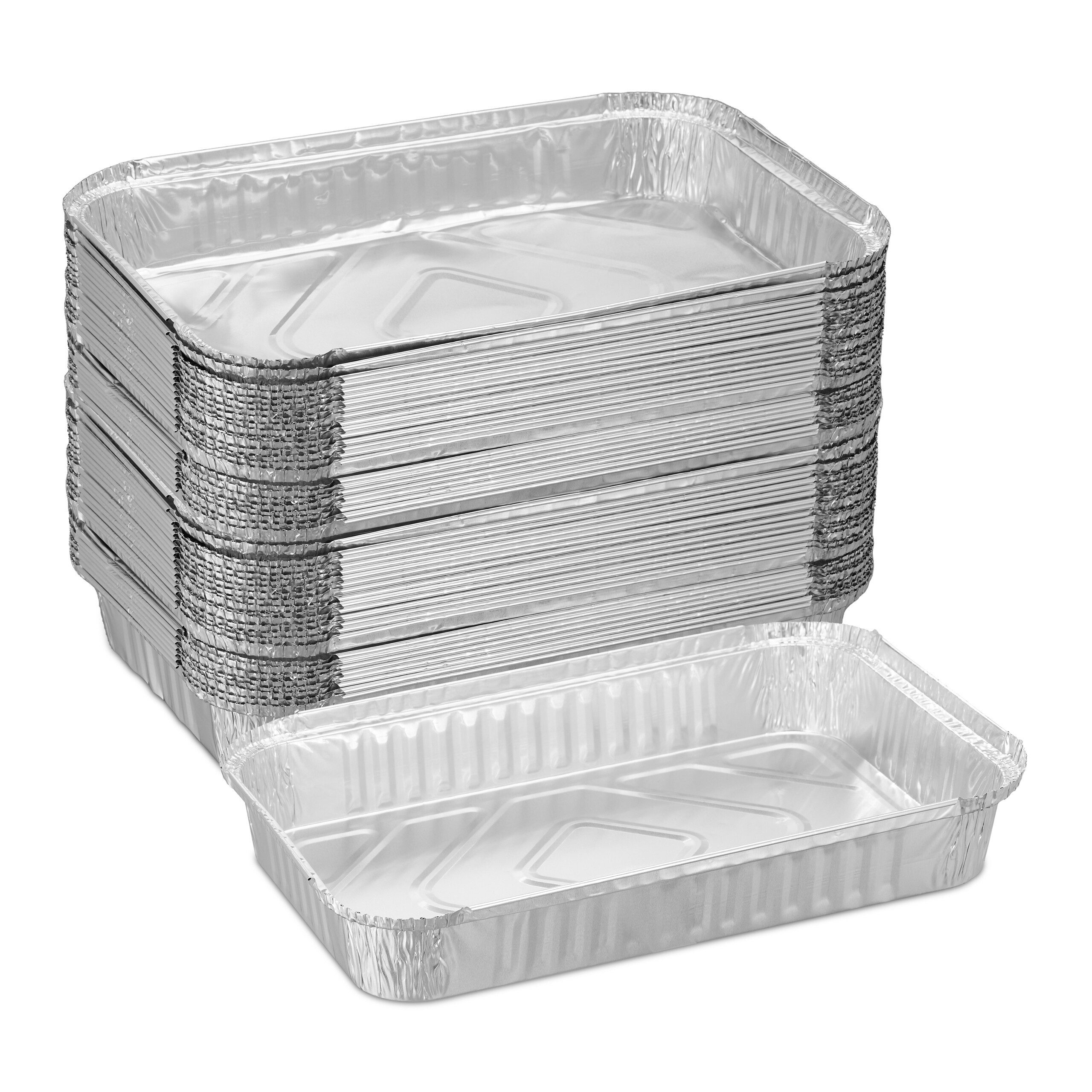 relaxdays Tropfschale Aluschalen Grill 50er Set, für Grill, (50-St., 50er Set)